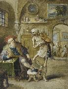 Frans Francken II Der Geigende Tod painting
